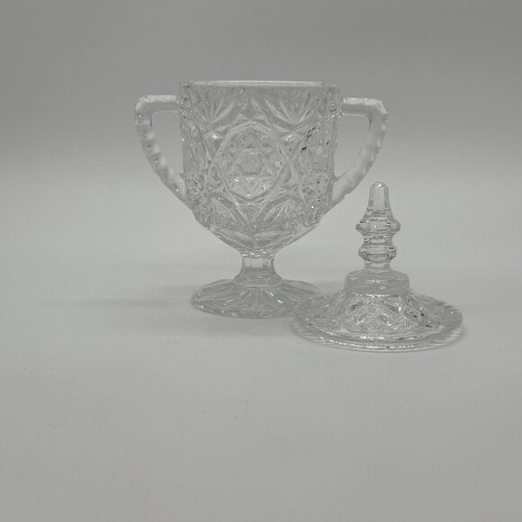 Toscany Hand Cut Crystal Sugar/Trinket/Keepsake Jar With Lid - Picture 6 of 8